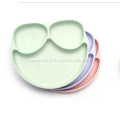 Silicone baby food plate